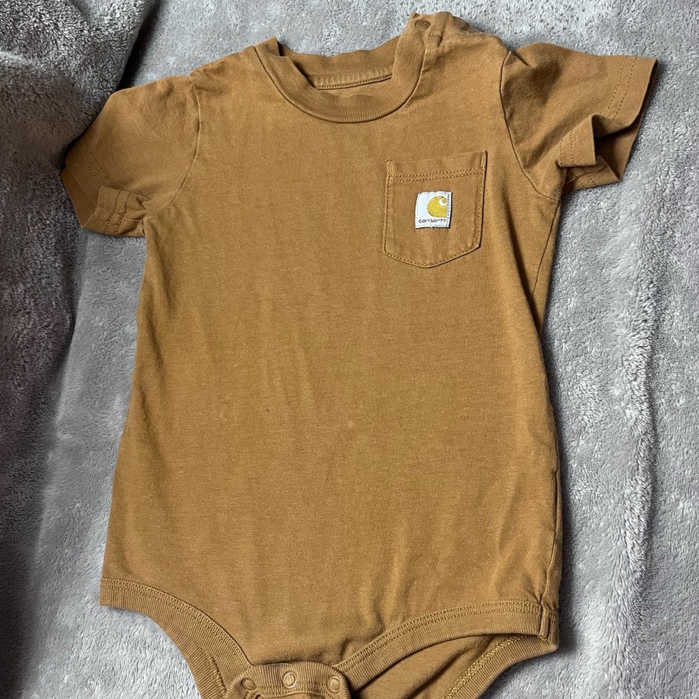 Carhartt Tan Baby Bodysuit
